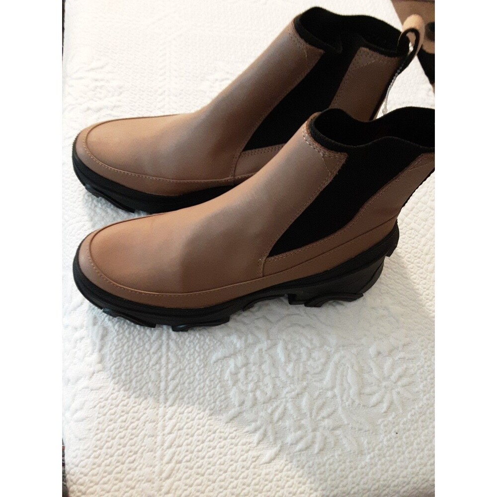 Sorel Brex Waterproof Chelsea Boot Waterproof  Tawny Buff Tan/Black Sz 7.5 * - Picture 3 of 6